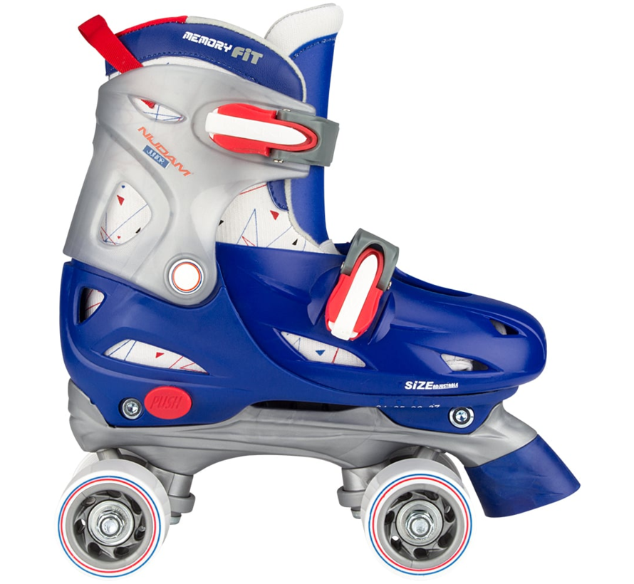 Patins à roulettes Nijdam Roller Rage à coque rigide réglable – Patins à roulettes durables et confortables pour les enfants en pleine croissance