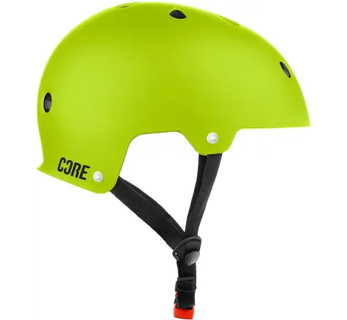 Core  Casque de sport CORE Action vert fluo – Protection optimale et style