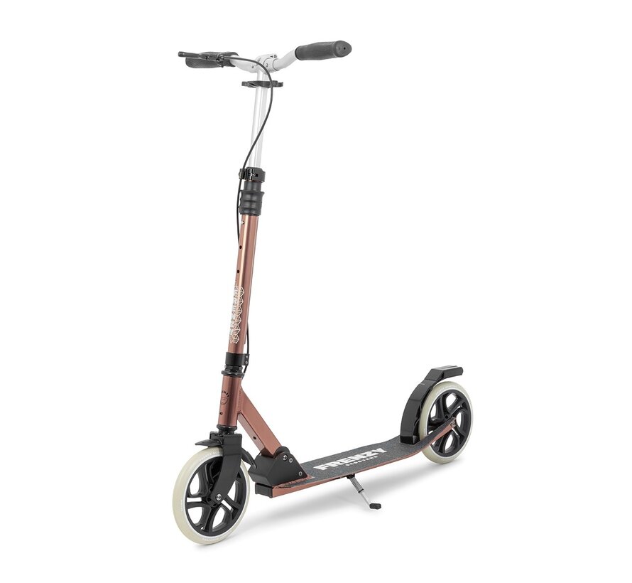 Trottinette pliable Frenzy 205 V4 à double frein, bronze – Mobilité élégante et sûre