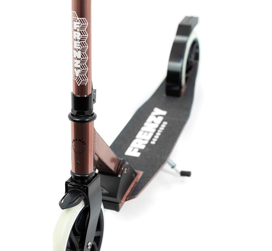 Trottinette pliable Frenzy 205 V4 à double frein, bronze – Mobilité élégante et sûre