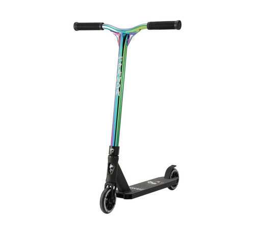 Panda Panda Optimus Stuntstep Zwart/Rainbow – Geavanceerde Stuntstep voor Ervaren Rijders