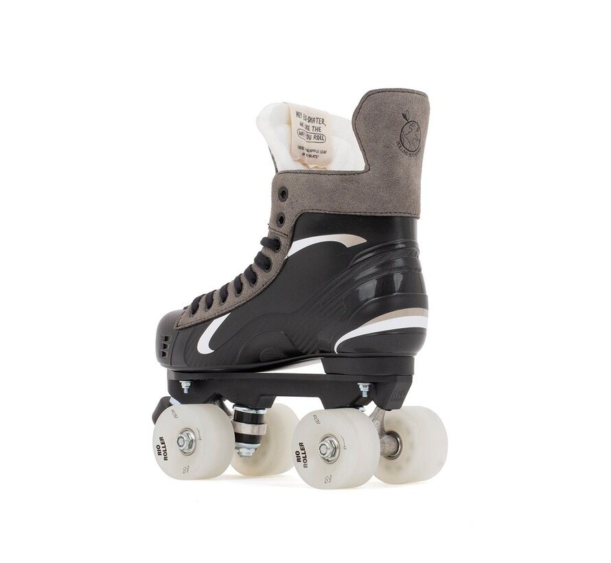 Rolki hokejowe Rio Roller Flow Hockey Quad Skates Black – wegańskie rolki z wyglądem hokeja na lodzie do jazdy miejskiej i rekreacyjnej