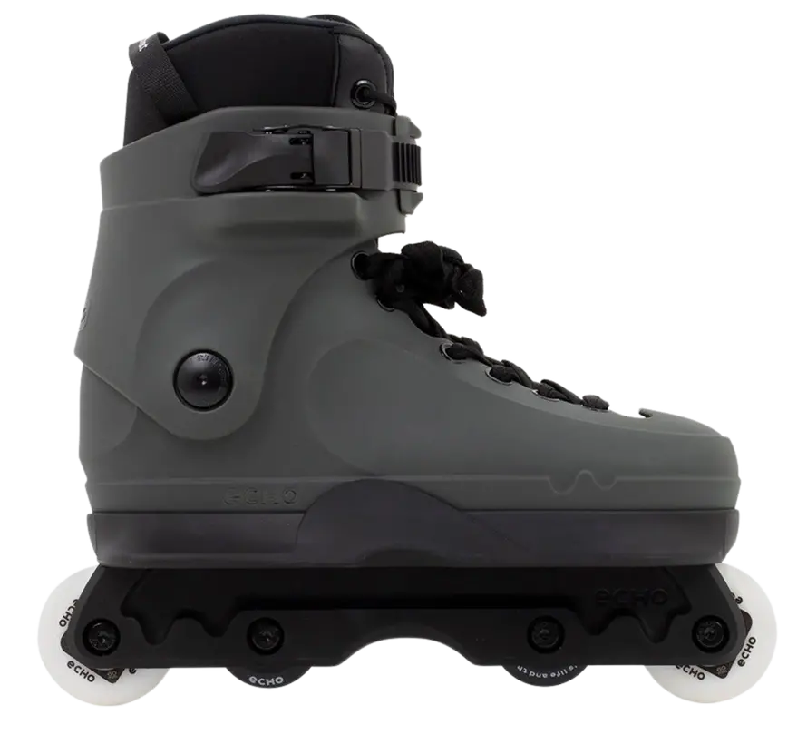 Echo Verve Aggressive Skates Graphite – Duurzame en Comfortabele Skates voor Elk Niveau