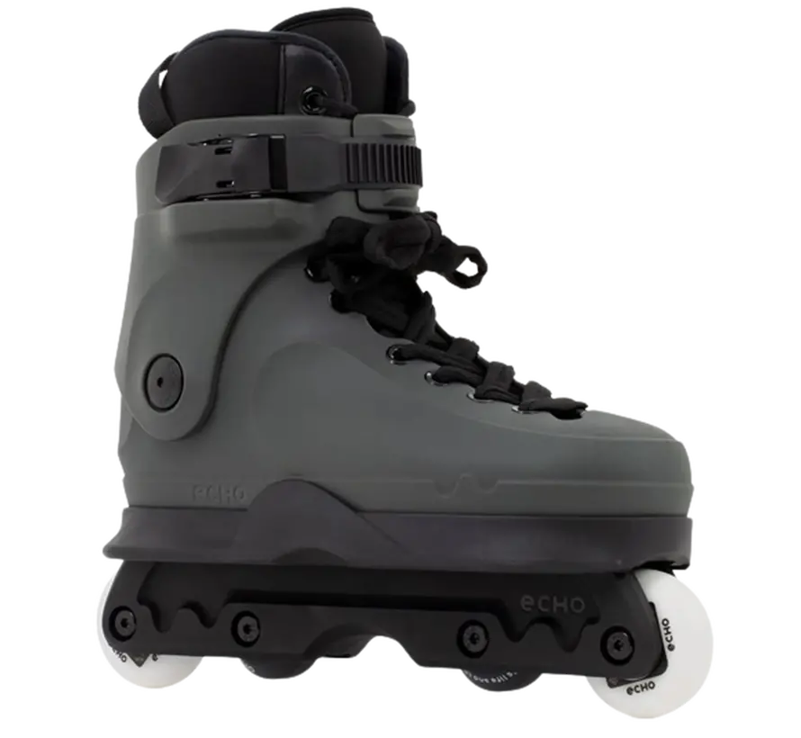 Echo Verve Aggressive Skates Graphite – Duurzame en Comfortabele Skates voor Elk Niveau