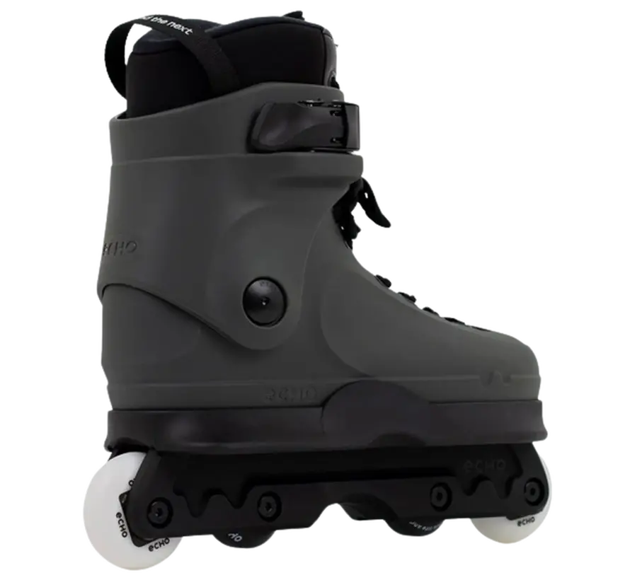 Echo Verve Aggressive Skates Graphite – Duurzame en Comfortabele Skates voor Elk Niveau