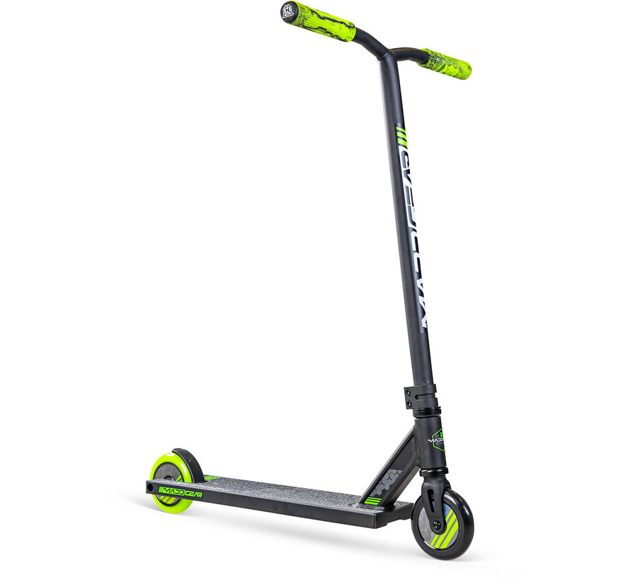 MGP MG3 Zen Stunt Scooter Black/Green – Strong and Lightweight Scooter for Children from 8 Years