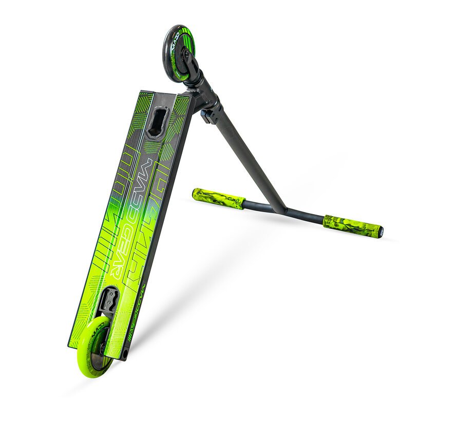 Patinete acrobático MGP MG3 Zen negro/verde: resistente y ligero para niños a partir de 8 años