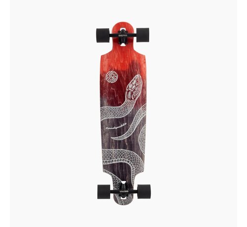 Landyachtz Longboard Landyachtz Drop Cat Python de 38" con drop-through: un cruiser estable y cómodo para el día a día.