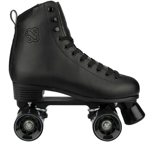 Nijdam Nijdam Ramblin' Roller rolschaatsen – Klassieke leren quad skates met aluminium chassis en ABEC 7 lagers
