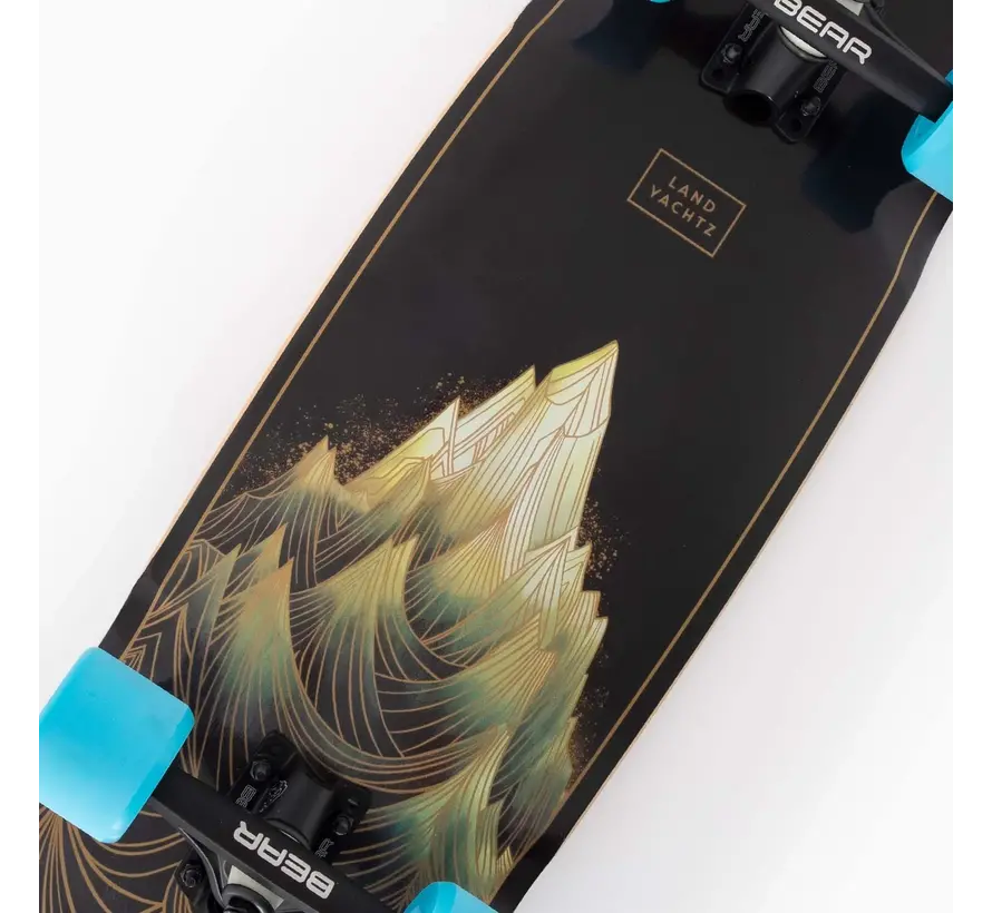 Landyachtz Tugboat Ultra Carve Light Peak 30" Cruiser – Compact Carving Machine for Surfy Rides