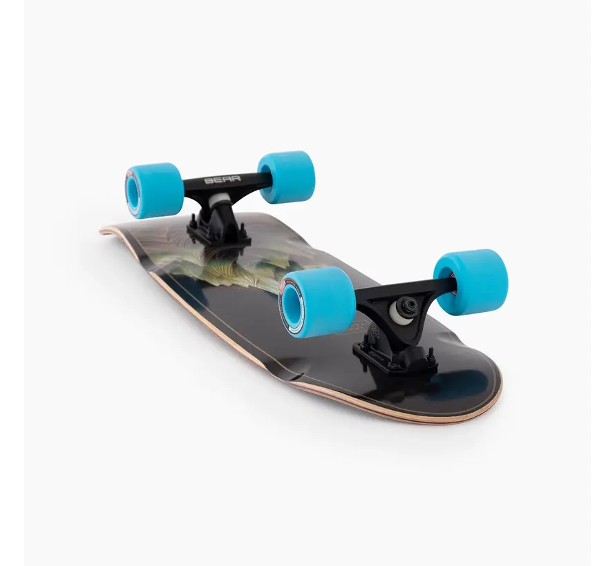 Landyachtz Tugboat Ultra Carve Light Peak 30" Cruiser – Compact Carving Machine for Surfy Rides