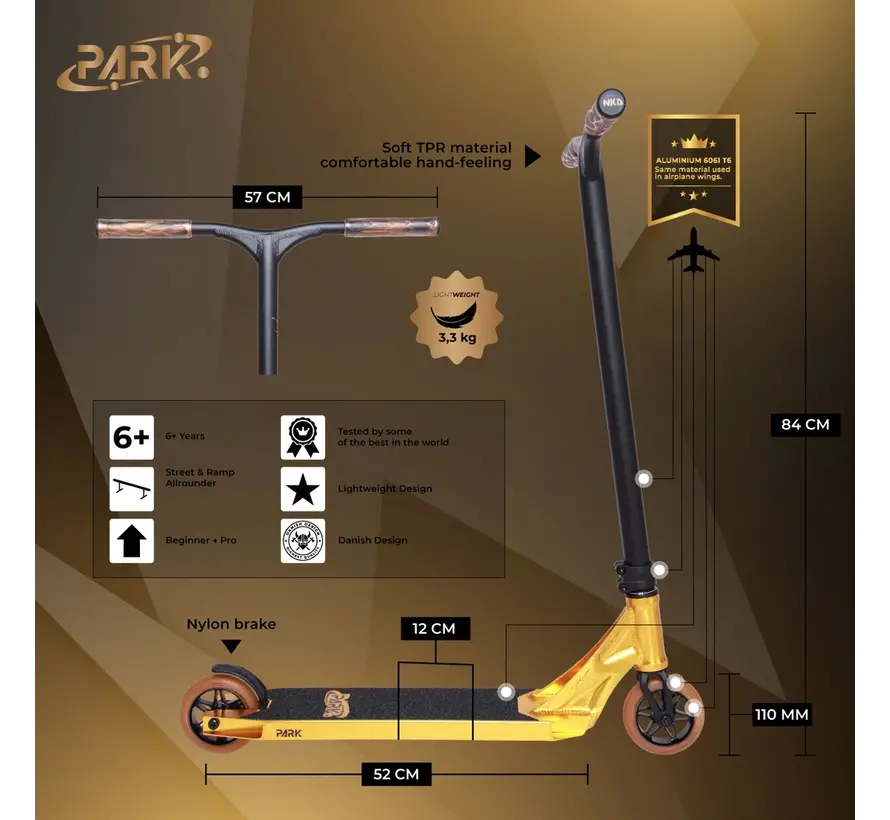 NKD Park Stuntstep: leggero, resistente e perfetto per i trick nello skate park