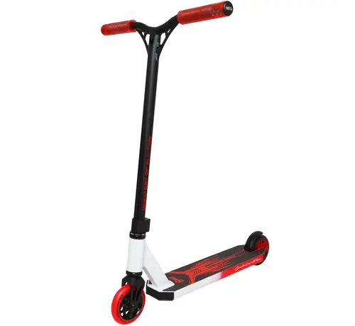 NKD NKD GOAT Stunt Scooter White/Red – Durable Park Scooter with 110 mm Wheels & HIC Compression