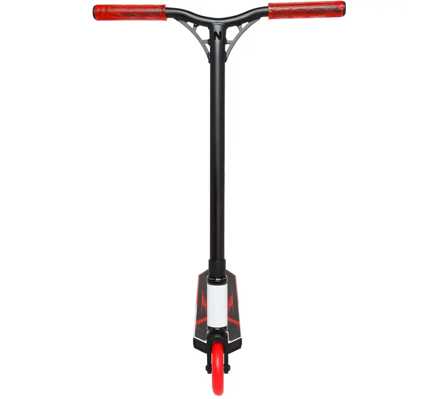 NKD GOAT Stuntstep Bianco/Rosso – Parkstep resistente con ruote da 110 mm e compressione HIC