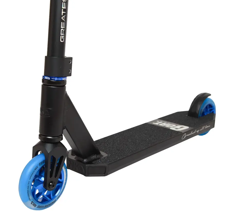 NKD Goat Stunt Scooter Black/Reflex – Robust Park Scooter with 110 mm Wheels & HIC Compression