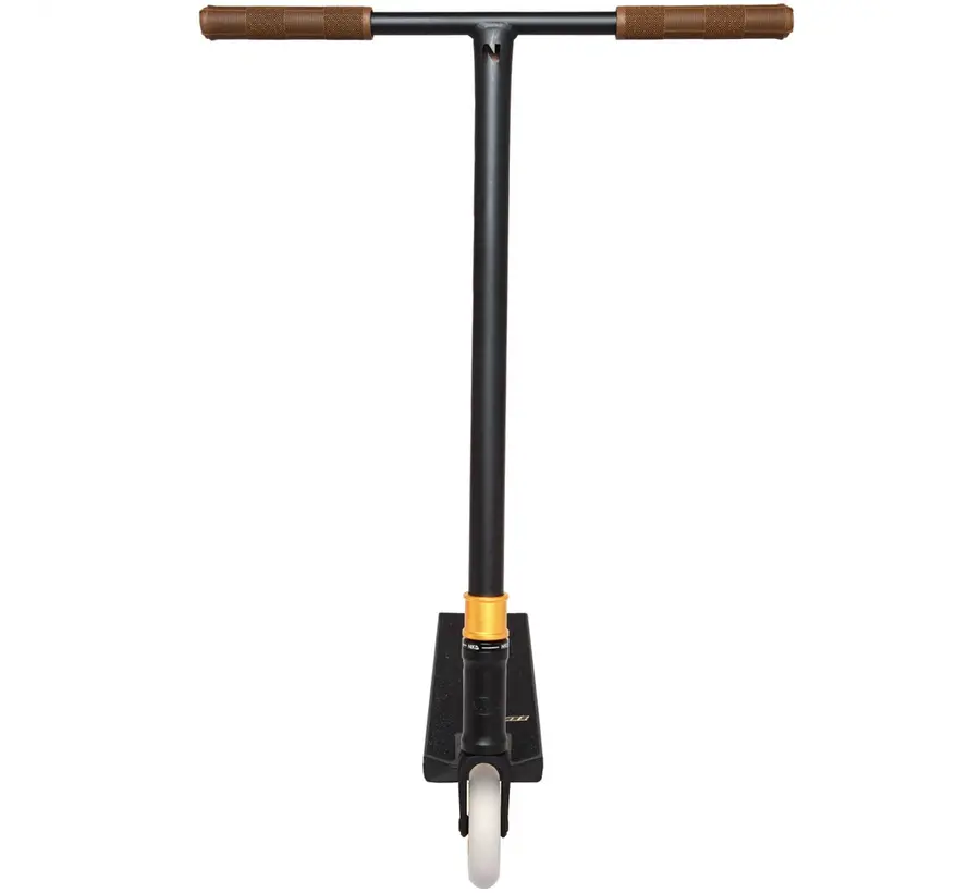 NKD IDC Stuntstep Noir/Or – Parkstep robuste avec roues de 115 mm et compression HIC