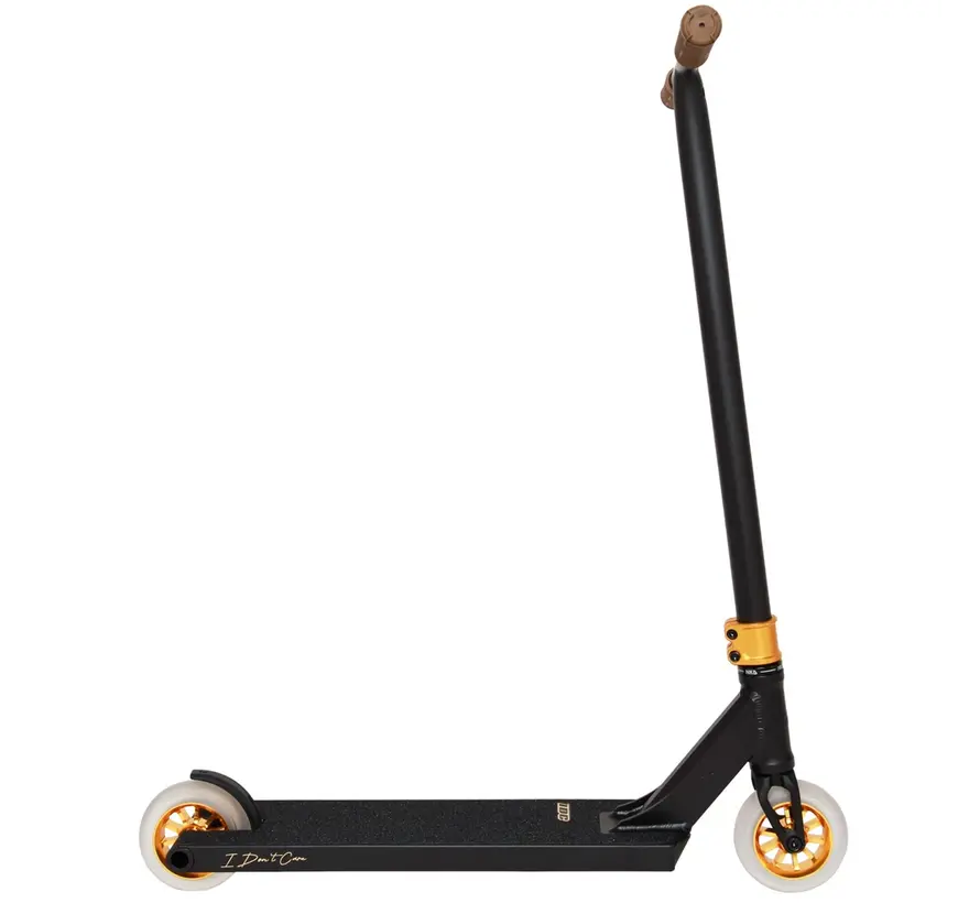 NKD IDC Stuntstep Noir/Or – Parkstep robuste avec roues de 115 mm et compression HIC