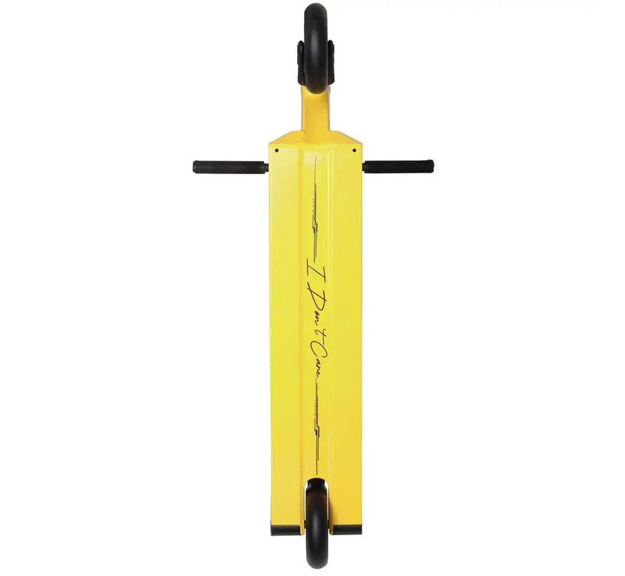 NKD IDC Stuntstep Nero/Giallo – Parkstep robusto con ruote da 115 mm e compressione HIC