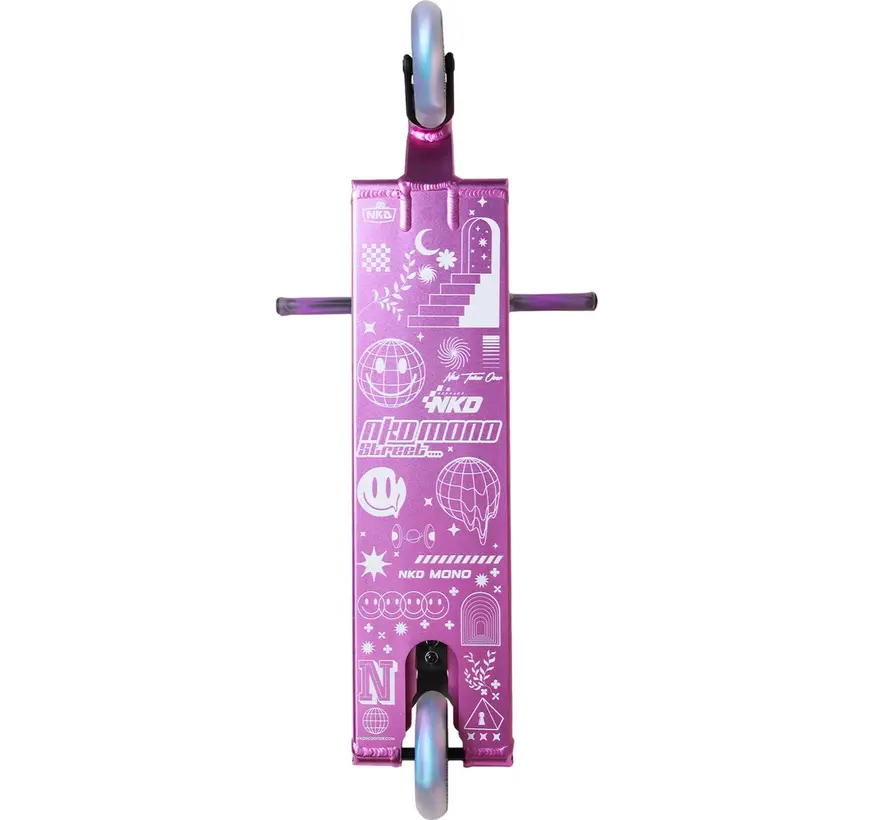 NKD Mono Street Stuntstep Morado: un robusto Streetstep con ruedas de 120 mm y compresión HIC