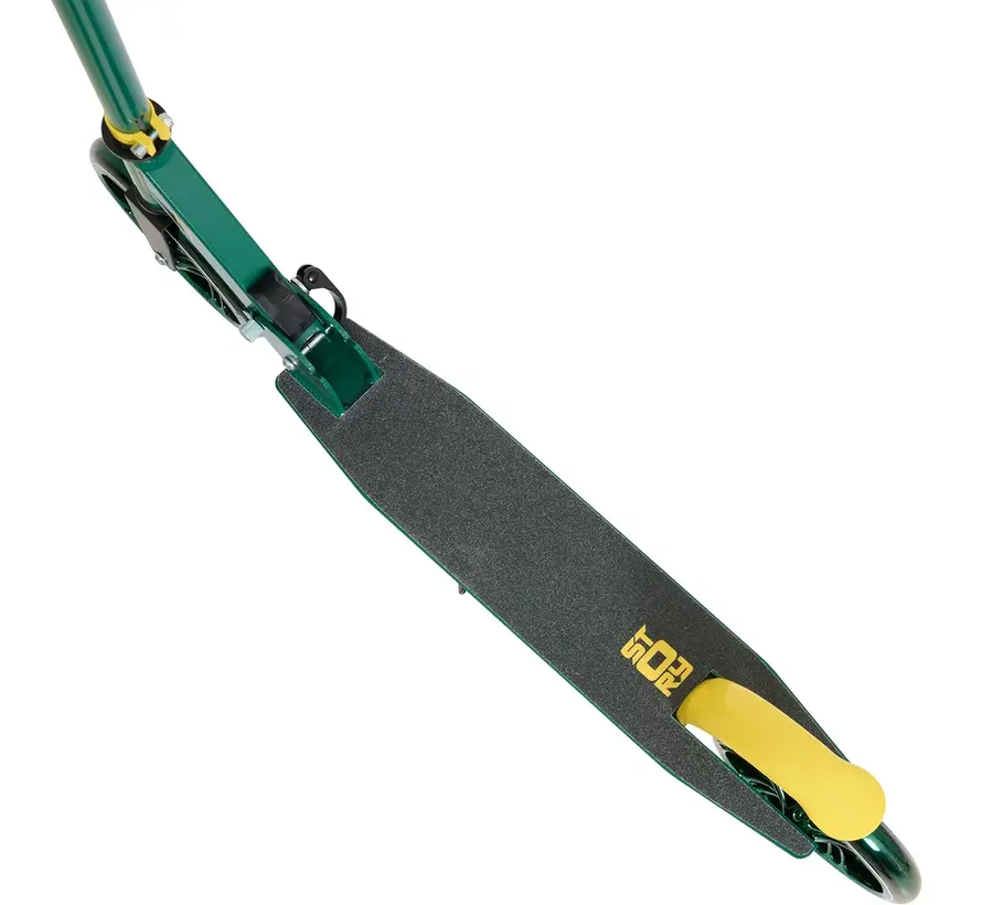Trottinette de transport Story Lux verte/pailletée – Trottinette confortable avec guidon réglable et grandes roues
