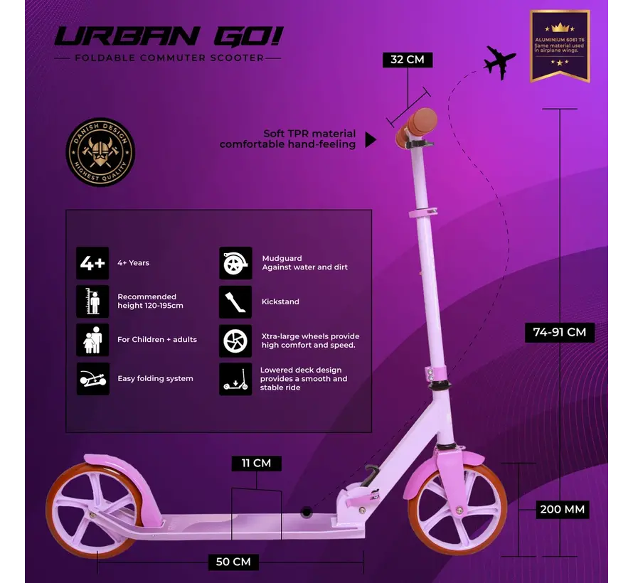 Story Urban Go Autoped Baby Purple