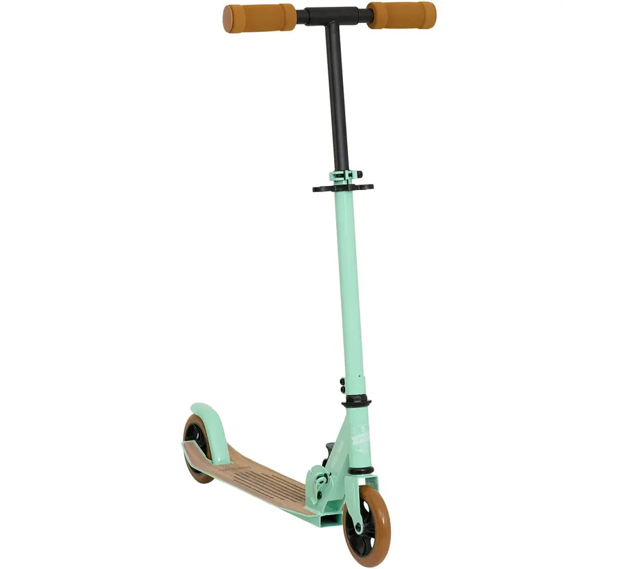 Story Wild Kids Monopattino pieghevole verde – Monopattino per bambini con manubrio regolabile e freno a pedale