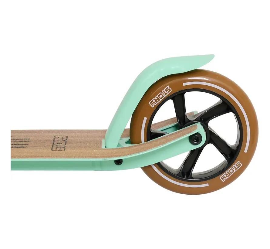 Story Wild Kids Monopattino pieghevole verde – Monopattino per bambini con manubrio regolabile e freno a pedale