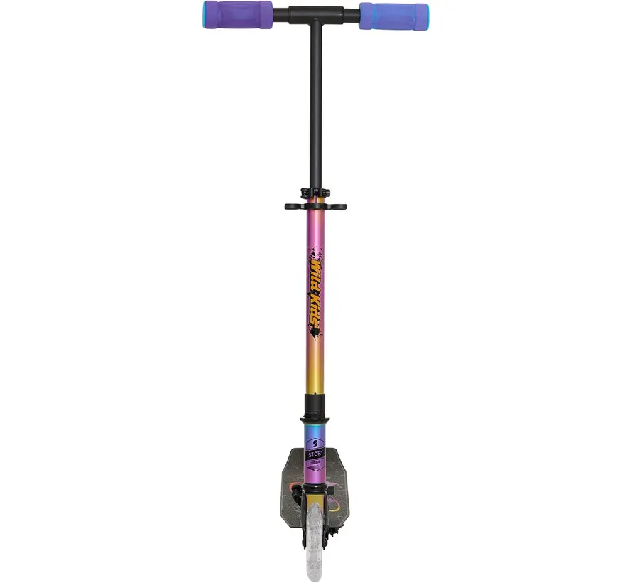 Story Wild Kids Foldable Scooter NEO LED – Cool Children's Scooter with Adjustable Handlebars & Foot Brake