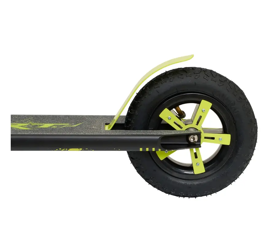 Story Dirt Freestyle Step Schwarz/Gelb – Robuster Offroad Stunt Scooter mit Luftreifen & Stahlrahmen