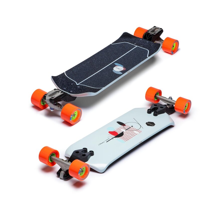 Surfskate Loaded Tangent 36″ – Support Zee à double chute, Carver CX/C2 et cônes Orangatang de 80 mm