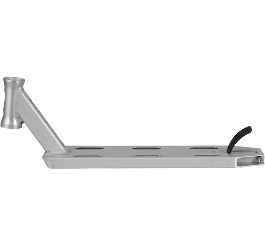 Longway Kaiza+ Deck Raw – Plateau de trottinette freestyle léger en aluminium 19″ × 4,5″ avec freins à chevilles et freins flexibles