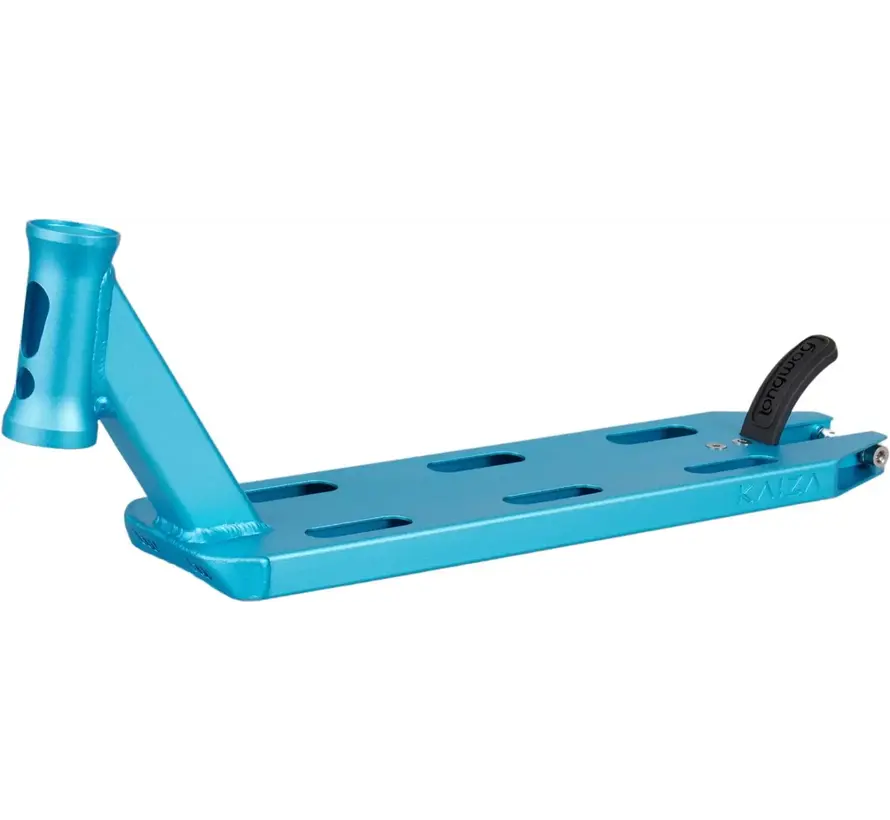 Longway Kaiza+ Deck Teal – 19″ × 4.5″ licht aluminium stuntstep deck met peg-cut & flex rem - Copy - Copy