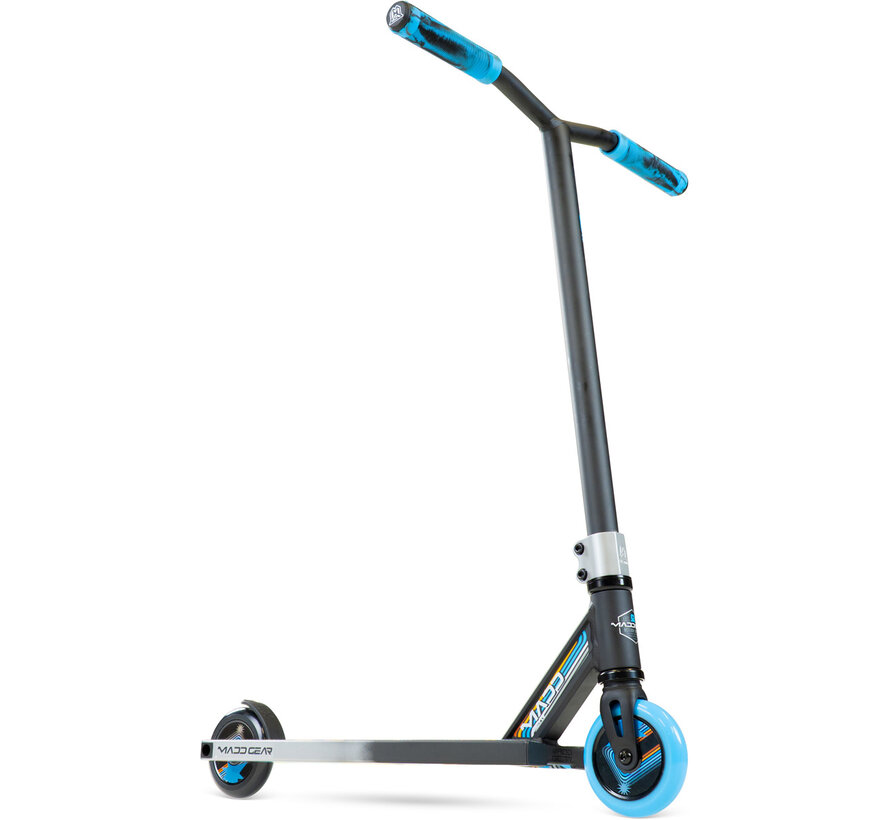 MGP Carve Ultimate Schwarz/Grau – Aluminium-Stunt-Scooter mit 110-mm-Rädern, IHC-Kompression und Low-Riser-T-Bar