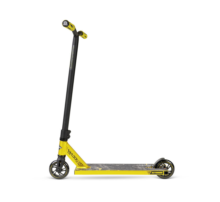 Monopattino MGP Whip Extreme Stunt Nero/Oro – Ruote da 110 mm, ponte in alluminio e compressione IHC per rider freestyle