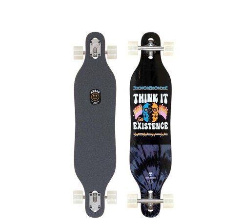 Arbor Arbor Axis 37″ Boss Dog Artist complete longboard – drop-through cruiser met 7‑ply maple, Paris trucks & 69 mm Easyrider 78A wielen