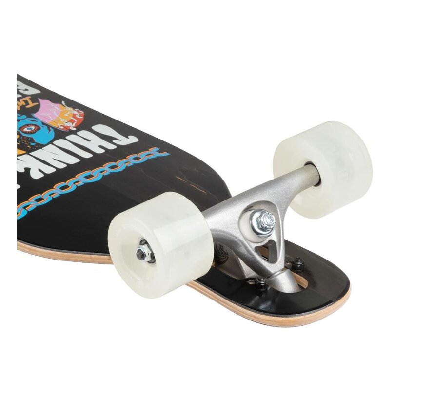 Arbor Axis 37″ Boss Dog Artist kompletny longboard – cruiser typu drop-through z 7-warstwową konstrukcją z klonu, truckami Paris i kołami Easyrider 78A o średnicy 69 mm