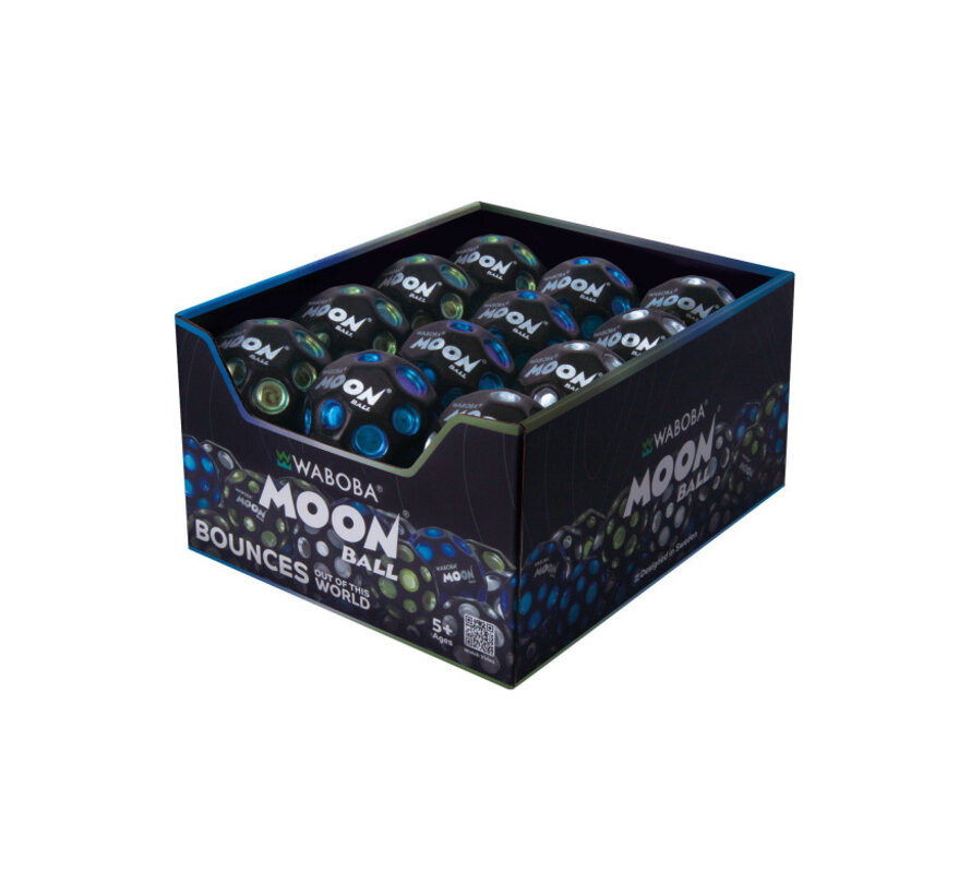 Waboba Moon Ball – Dark Side of the Moon, palla iper-rimbalzo con crateri metallici