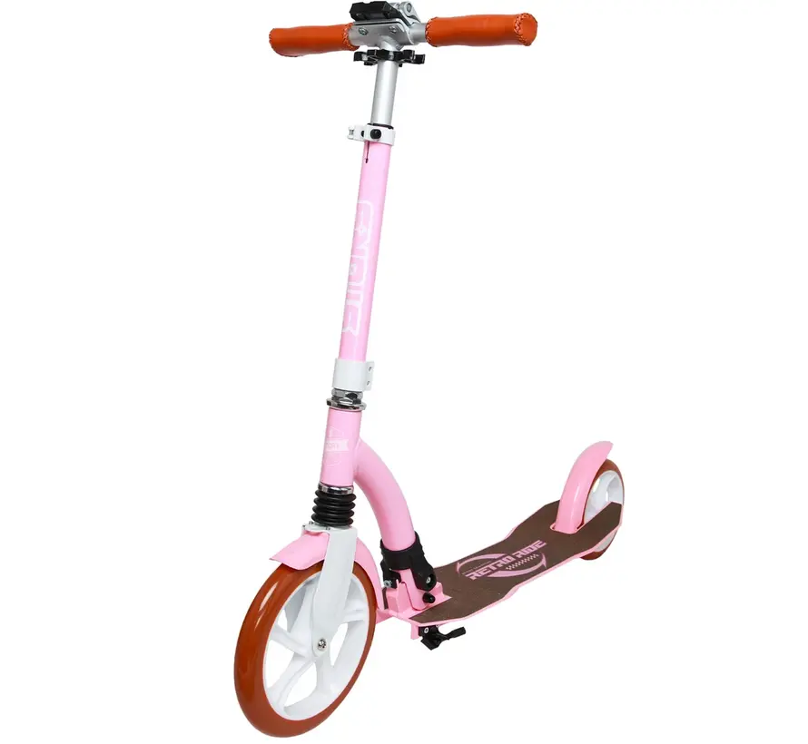 Patinete de transporte plegable Story Retro Ride Rosa/Blanco