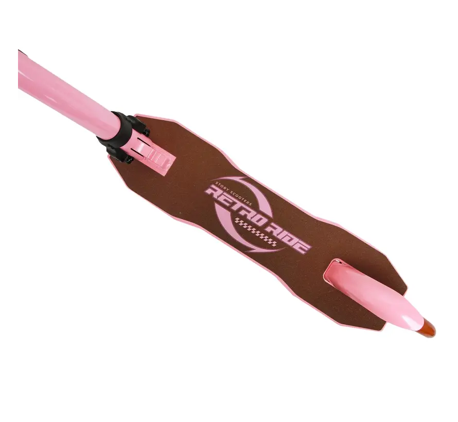 Story Foldable Transport Scooter Retro Ride Pink / White
