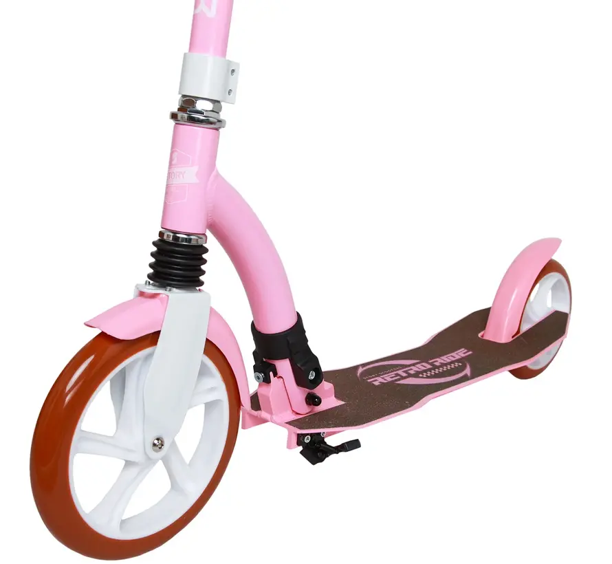 Patinete de transporte plegable Story Retro Ride Rosa/Blanco