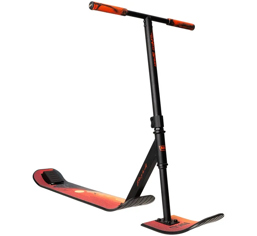 Patinete de nieve NKD rojo/negro de 82 cm, de alto rendimiento, para acrobacias y diversión de deslizamiento.