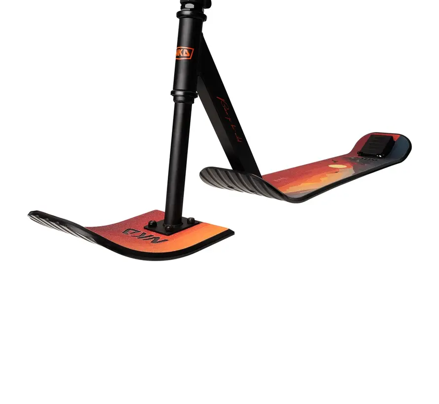 Trottinette de neige NKD rouge/noire – 82 cm, trottinette haute performance pour figures et glissades