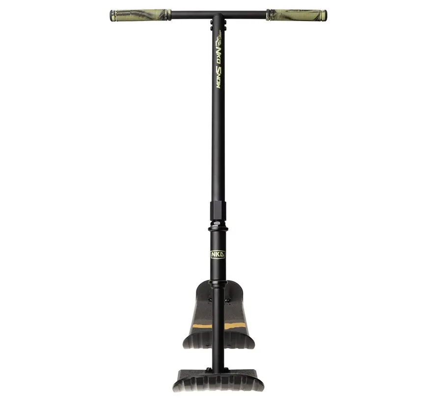NKD Snow Stuntstep Noir Vert 91 cm – Trottinette des neiges robuste avec rotation à 360°