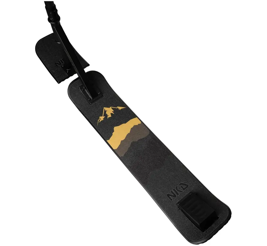 NKD Snow Stuntstep Noir Vert 91 cm – Trottinette des neiges robuste avec rotation à 360°