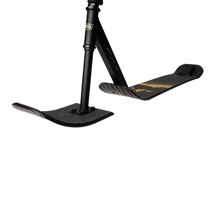 NKD Snow Stuntstep Noir Vert 91 cm – Trottinette des neiges robuste avec rotation à 360°