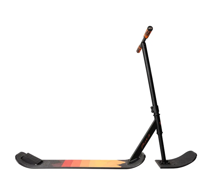 Monopattino da neve NKD nero arancione 86 cm – Monopattino da neve robusto con rotazione a 360°. Divertimento invernale!