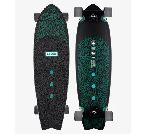 Globe Globe Chromantic Cruiser 33″ Psy Palm – Pintail inspiré du surf en érable résine-7 avec queue d'hirondelle