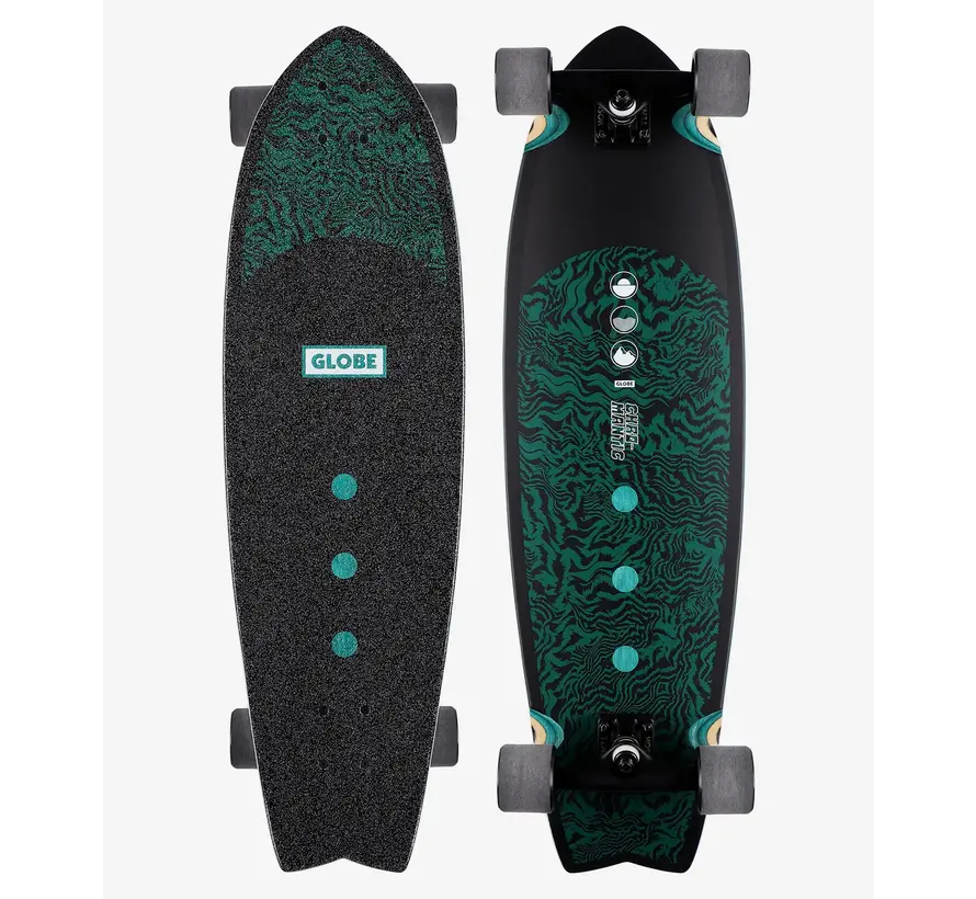 Globe Chromantic Cruiser 33″ Psy Palm – Resina-7 Acero Codone ispirato al surf con coda di rondine