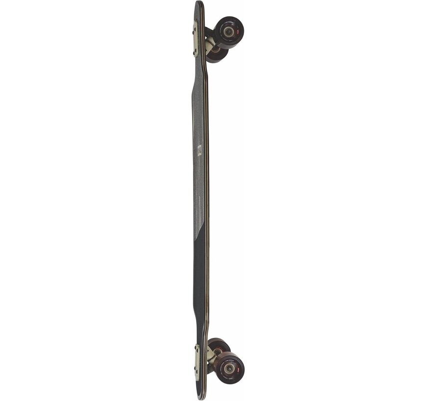 Longboard Globe Geminon Rock de 40″ – Negro Macassar/Epitome | Cruiser con rocker y drop-through