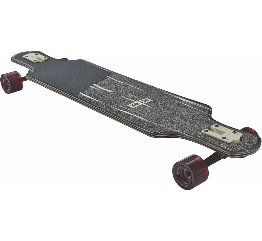 Globe Geminon Rock Longboard 40″ – Black Macassar/Epitome | Rockered Drop Through Cruiser